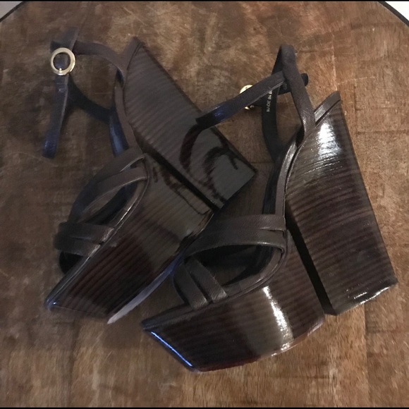 Alice and Olivia platform chunky heel wedge - Picture 2 of 8